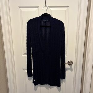 Polo Ralph Lauren Navy Blue Cable Knit Cardigan